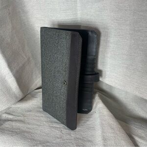 Tumi Charcoal and Brown travel Wallet